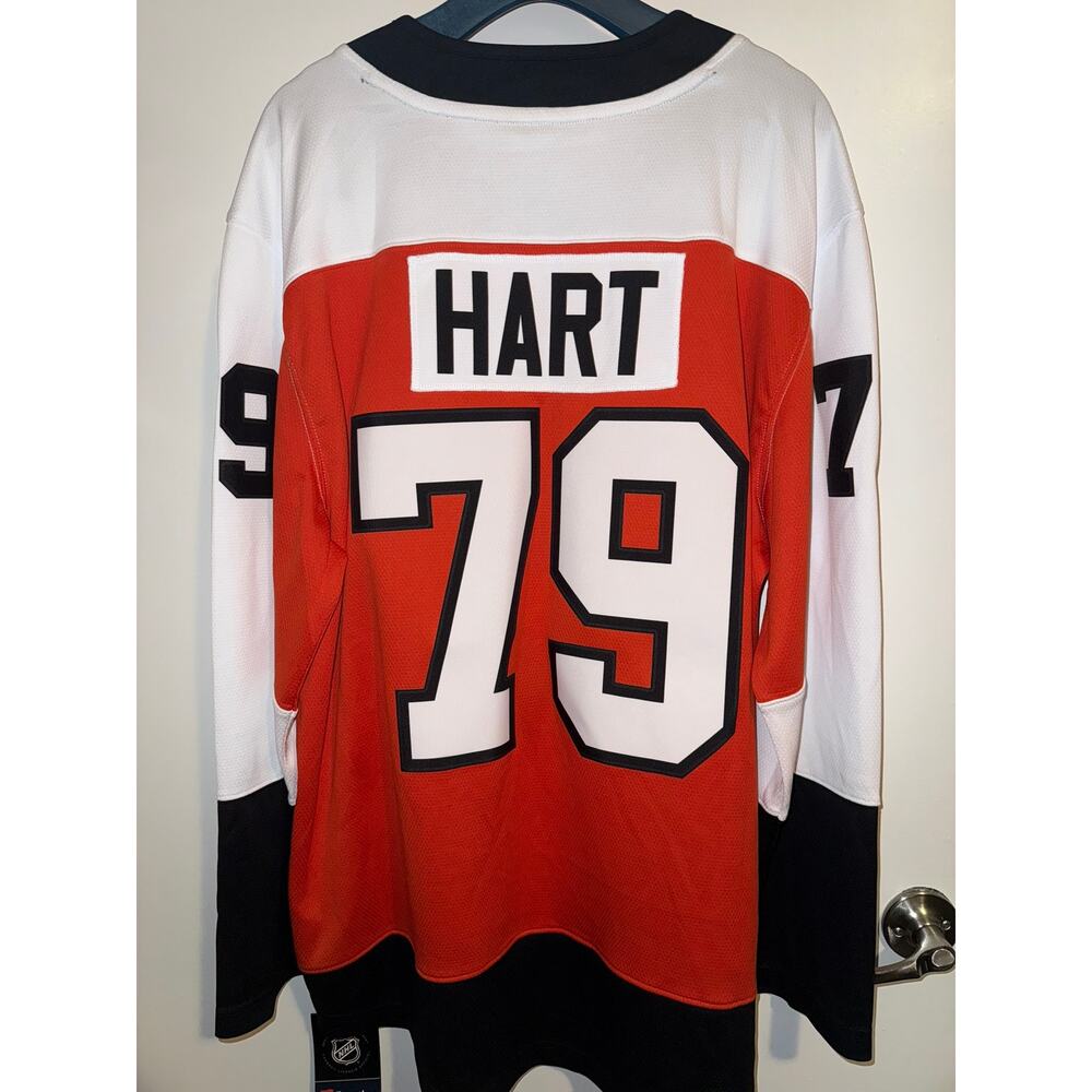 NWT Fanatics NHL Philadelphia Flyers Carter Hart #79 Jersey Men's Size Large